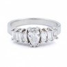MEIA ALIANÇA DE DIAMANTES