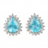 BRINCO GOTA DE APATITA COM DIAMANTES