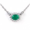 COLAR DE ESMERALDA E DIAMANTES