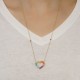 COLAR CORAÇÃO RAINBOW