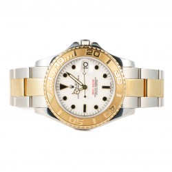 ROLEX YACHTMASTER 35MM OURO E AÇO 2003