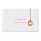 COLAR CARTIER TRINITY TRIPLE CIRCLE PAVÊ SAFIRA ROSA