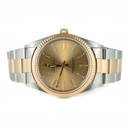 ROLEX OYSTER PERPETUAL 34MM OURO E AÇO 1997