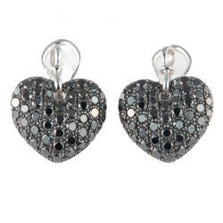BRINCO CORAÇÃO DE DIAMANTES NEGROS