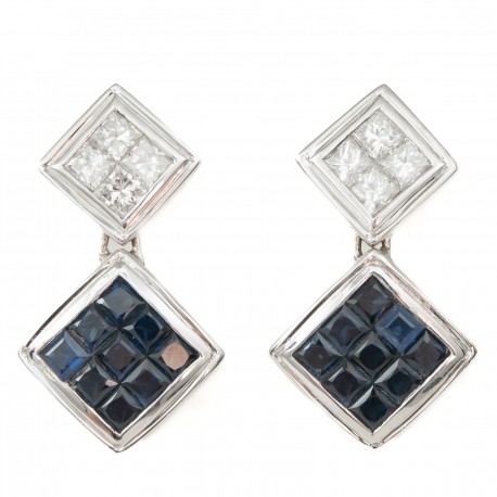 BRINCO DE DIAMANTES E SAFIRAS