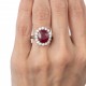 ANEL DE RUBI E DIAMANTES