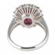ANEL DE RUBI E DIAMANTES