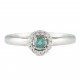 ANEL DE ESMERALDA E DIAMANTES