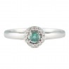 ANEL DE ESMERALDA E DIAMANTES