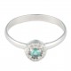 ANEL DE ESMERALDA E DIAMANTES