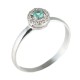 ANEL DE ESMERALDA E DIAMANTES