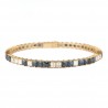 PULSEIRA RIVIERA COM SAFIRAS E DIAMANTES