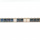 PULSEIRA RIVIERA COM SAFIRAS E DIAMANTES