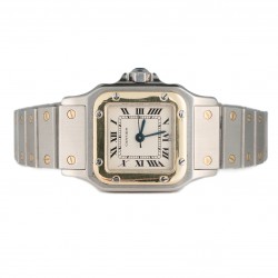 CARTIER SANTOS GALBÉE LADY OURO E AÇO 24X35MM 2000