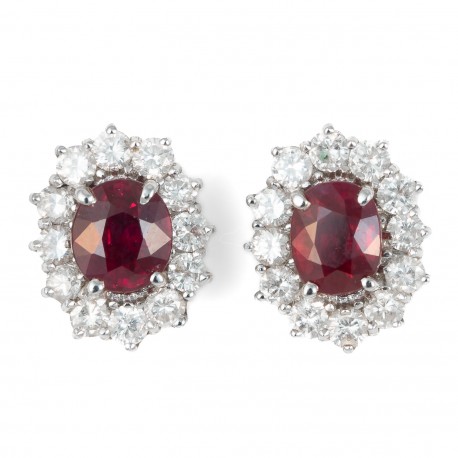 BRINCO DE RUBI E DIAMANTES