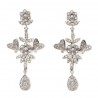 BRINCO FLORAL COM DIAMANTES