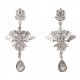 BRINCO FLORAL COM DIAMANTES