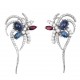BRINCO FLOR EM DIAMANTES
