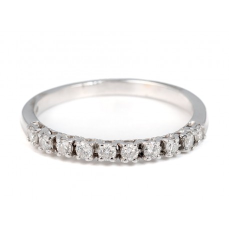 MEIA ALIANÇA DE DIAMANTES