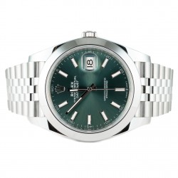 ROLEX DATEJUST 41MM MINT GREEN JUBILEE 2025