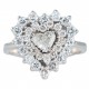 ANEL CORAÇÃO DE DIAMANTES