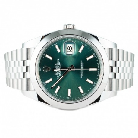 ROLEX DATEJUST 41MM MINT GREEN JUBILEE 2026