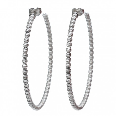 ARGOLA EM OURO BRANCO