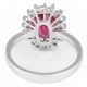 ANEL DE RUBELITA E DIAMANTES