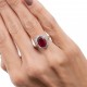ANEL DE RUBELITA E DIAMANTES