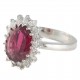 ANEL DE RUBELITA E DIAMANTES