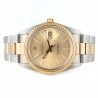 ROLEX OYSTER PERPETUAL DATE OURO E AÇO 34MM 1988