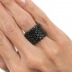 ANEL DE DIAMANTES NEGROS