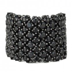 ANEL DE DIAMANTES NEGROS