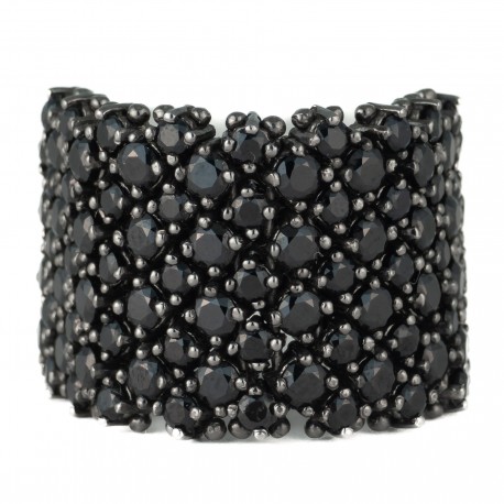 ANEL DE DIAMANTES NEGROS