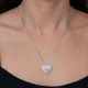 COLAR CORAÇÃO DE DIAMANTES