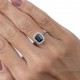 ANEL DE SAFIRA E DIAMANTES