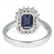 ANEL DE SAFIRA E DIAMANTES