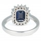 ANEL DE SAFIRA E DIAMANTES