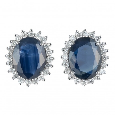 BRINCO DE SAFIRAS E DIAMANTES