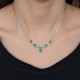COLAR COM ESMERALDAS E DIAMANTES