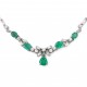COLAR COM ESMERALDAS E DIAMANTES