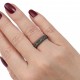ANEL COM DIAMANTES NEGROS