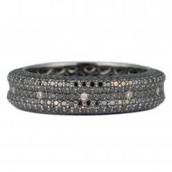 ANEL COM DIAMANTES NEGROS