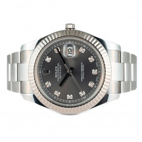 ROLEX DATEJUST II DIAMOND DIAL 41MM 2012