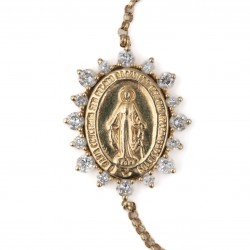 PULSEIRA NOSSA SENHORA DAS GRAÇAS COM DIAMANTES