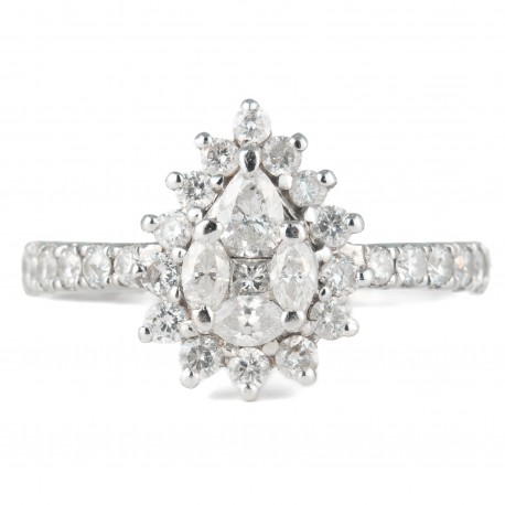ANEL COM DIAMANTES