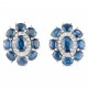 BRINCO DE SAFIRA E DIAMANTES