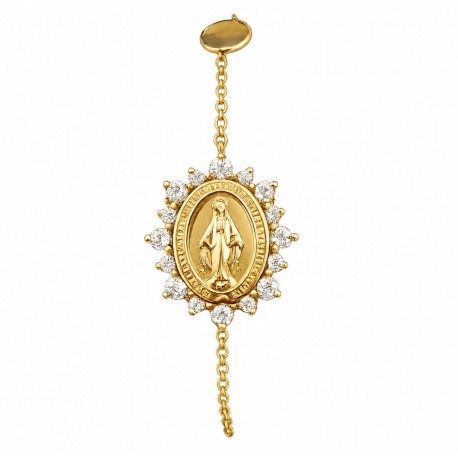 PULSEIRA NOSSA SENHORA DAS GRAÇAS COM DIAMANTES