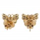 BRINCO BORBOLETA COM DIAMANTES