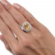 ANEL CITRINO COM DIAMANTES
